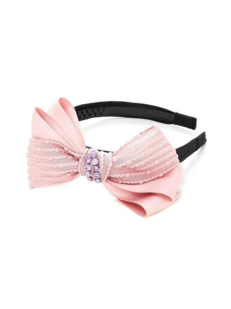 Rhinestone Bow Design Hair Tie