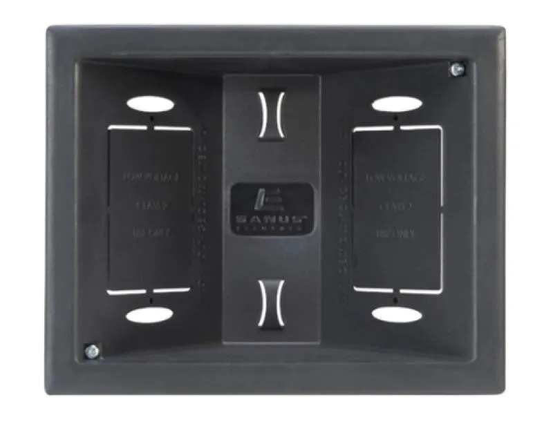 Sanus ELM803B1 In-Wall Black Low Voltage Box