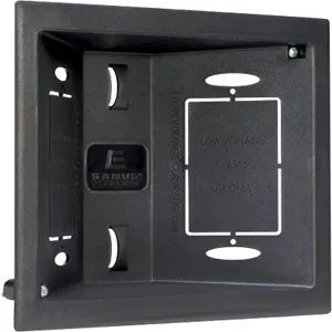 Sanus ELM803B1 In-Wall Black Low Voltage Box