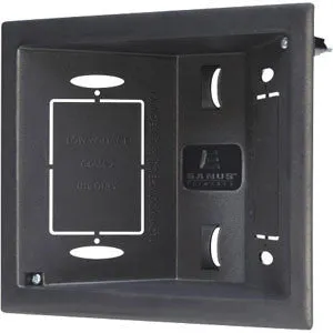 Sanus ELM803B1 In-Wall Black Low Voltage Box