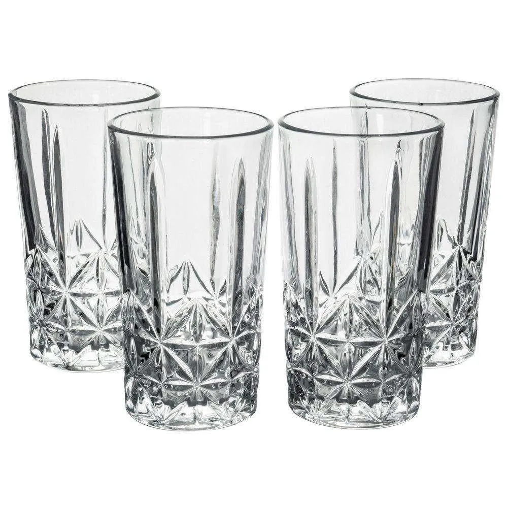 Set of 4 260ML Whisky Drinking  Glasses