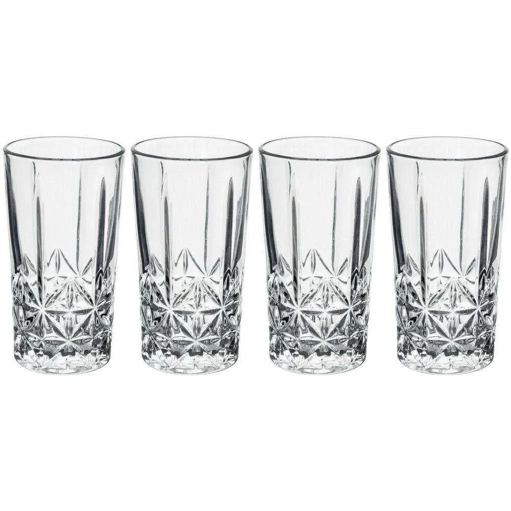 Set of 4 260ML Whisky Drinking  Glasses