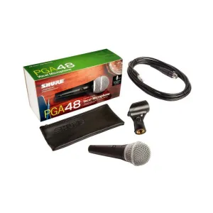 Shure PGA48 Speech/Vocal Microphone, XLR to 1/4"