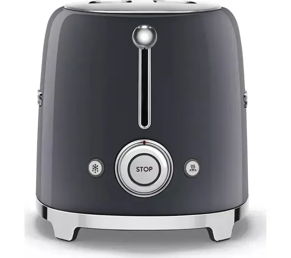 Smeg TSF01GRUK 2 Slice Toaster - Slate Grey