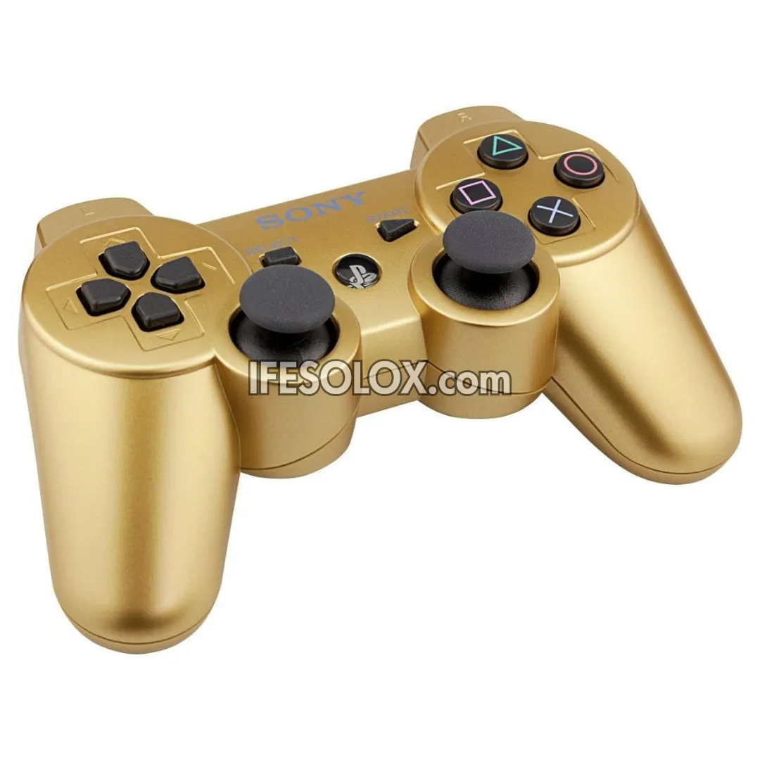 Sony PS3 DualShock 3 Game Controller (Gold) - Brand New