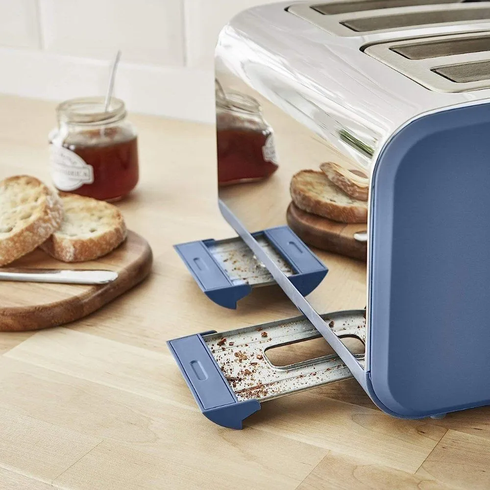 Swan 4-Slice Blue Nordic Toaster