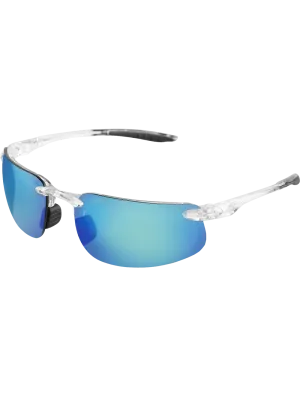 Swordfish®X Blue Mirror Anti-Fog Lens, Crystal Clear Frame Safety Glasses - LIMITED STOCK - BH2519AF