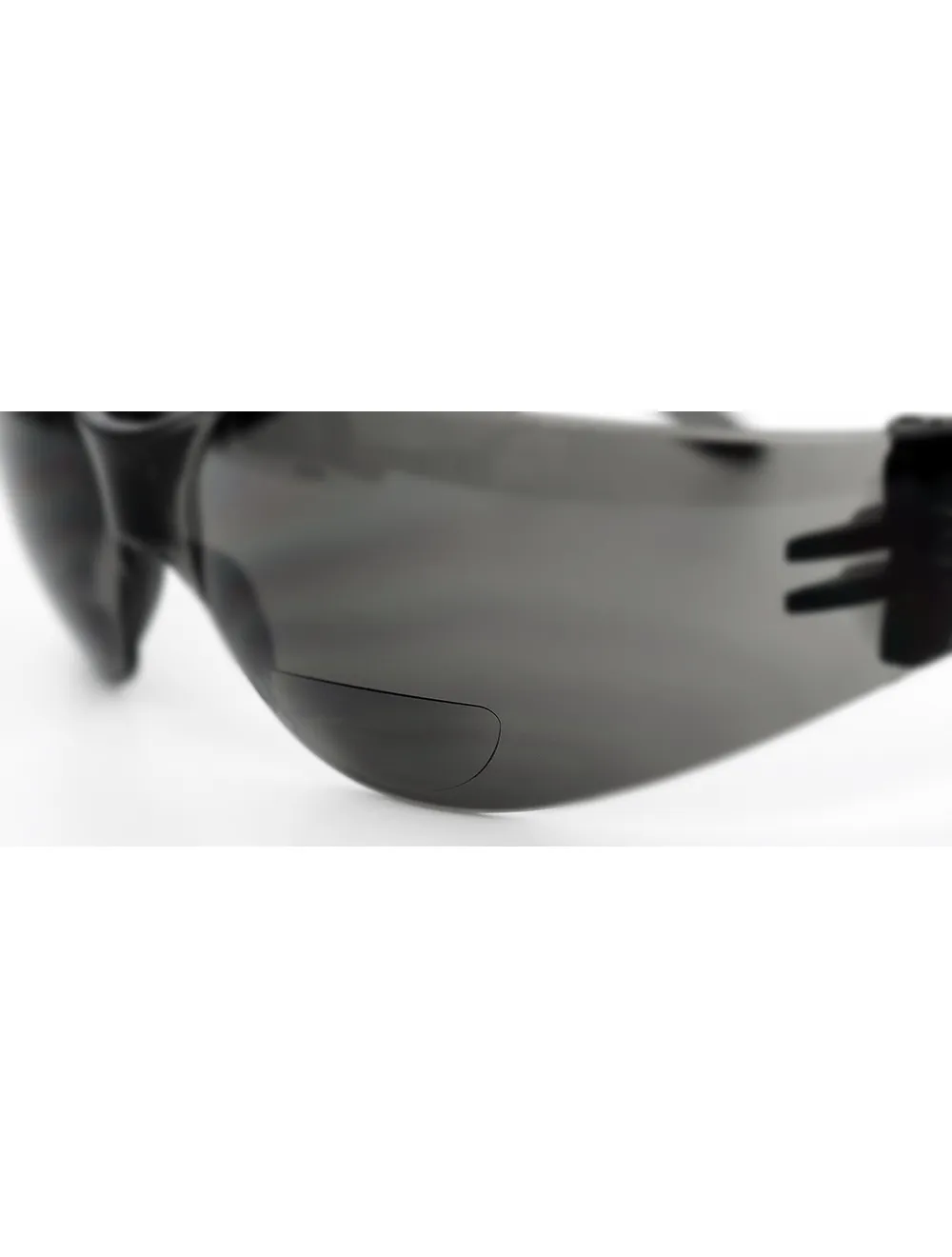 Torrent™ Smoke 1.5 Diopter Bifocal Reader Style Lens, Frosted Black Frame Safety Glasses - BH113315