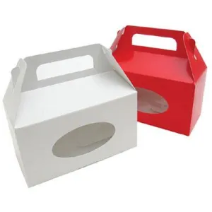 Tote Box with window -  Red