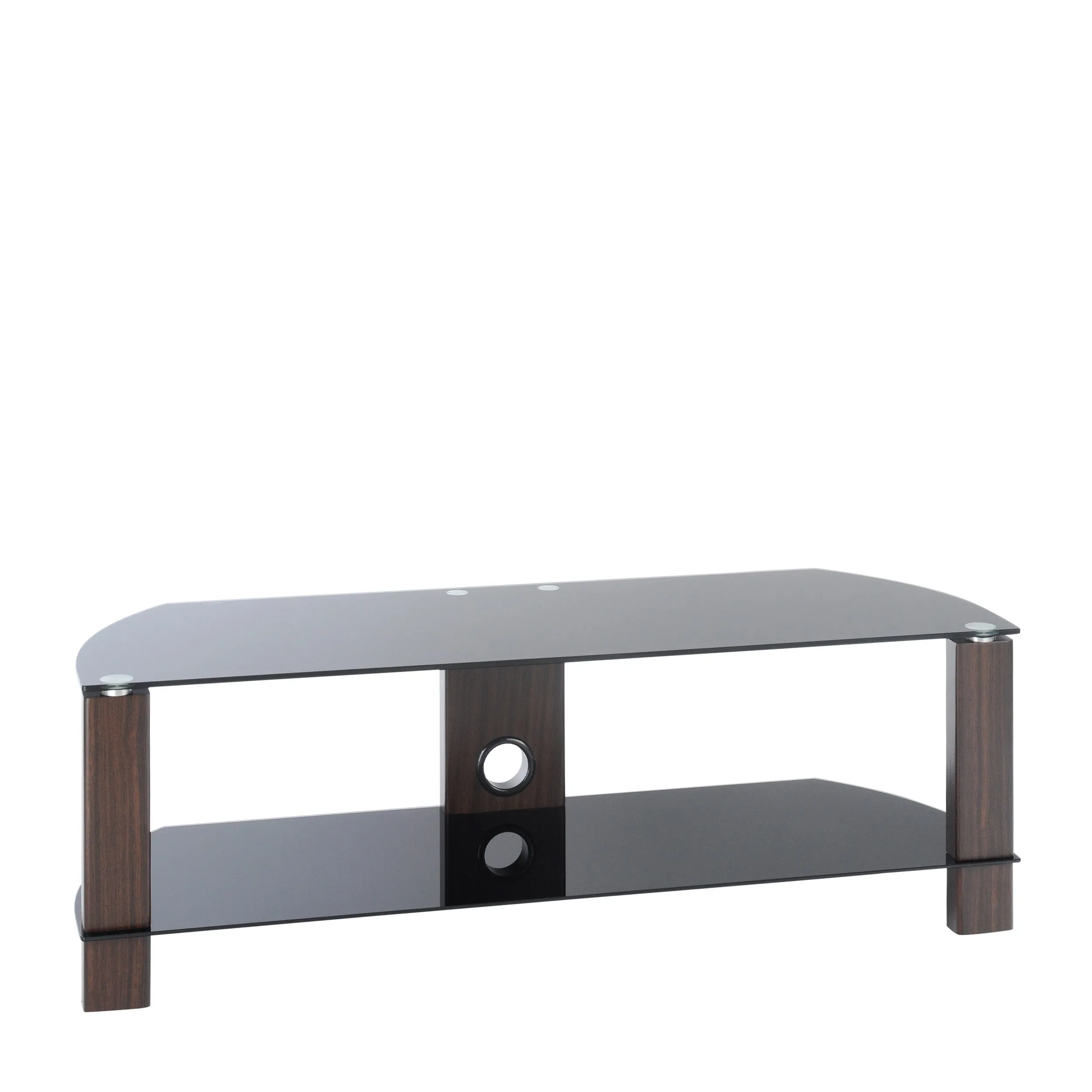 TTAP Vision 1200 TV Stand Walnut & Black