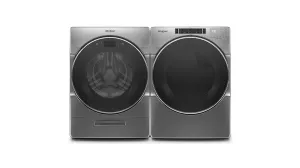 Whirlpool Chrome Shadow Front-Load Washer (5.8 cu. ft.) & Electric Dryer (7.4 cu. ft.) - WFW9620HC/YWED8620HC