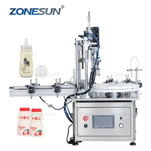 ZS-AFC1S Automatic Magnetic Pump Essential Oil Eye Drops Chemical Liquid Perfume Glass Small Vial Bottle Filling Capping Machine